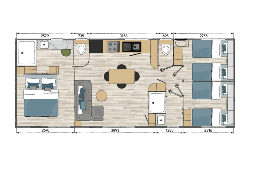 Mobil-home LOUISIANE TAOS F6 - 7